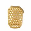 Design-Solarlaterne im Rattan-Look