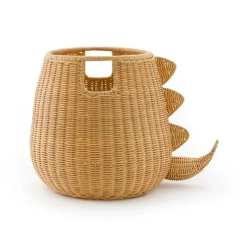 Dino-Aufbewahrungskorb aus Rattan Dino-Aufbewahrungskorb aus Rattan