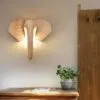 Elefantenkopf Wanddeko aus Holz Elefantenkopf Wanddeko aus Holz