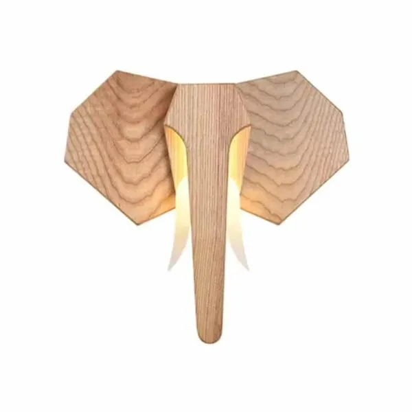 Elefantenkopf Wanddeko aus Holz Elefantenkopf Wanddeko aus Holz