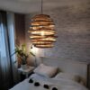 Elegante Hängelampe aus Rattan im japanischen Stil