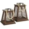 Elegante Holz-Laterne Elegante Holz-Laterne