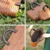 Eleganter Rattankorb mit Holzgriffen Eleganter Rattankorb mit Holzgriffen