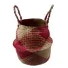 Faltbarer Aufbewahrungs-Übertopf aus handgeflochtenem Weidenholz und Rattan mit rechteckigem Muster Faltbarer Aufbewahrungs-Übertopf aus handgeflochtenem Weidenholz und Rattan mit rechteckigem Muster