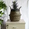Faltbarer Aufbewahrungskorb aus Weide im Boho-Stil fürs Badezimmer Faltbarer Aufbewahrungskorb aus Weide im Boho-Stil fürs Badezimmer