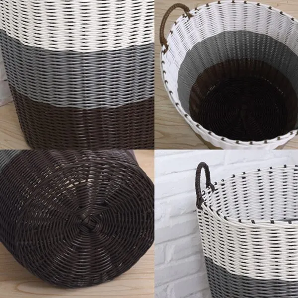 Faltbarer Wäschekorb aus Rattan Faltbarer Wäschekorb aus Rattan