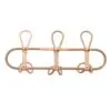 Garderobenhaken mit 3 Haken aus hellem Rattan Garderobenhaken mit 3 Haken aus hellem Rattan