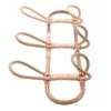 Garderobenhaken mit 3 Haken aus hellem Rattan Garderobenhaken mit 3 Haken aus hellem Rattan