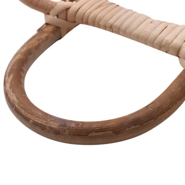 Garderobenhaken mit 3 Haken aus hellem Rattan Garderobenhaken mit 3 Haken aus hellem Rattan