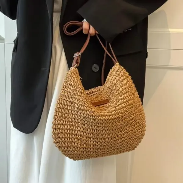 Geflochtene Rattan-Tasche Geflochtene Rattan-Tasche