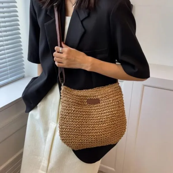 Geflochtene Rattan-Tasche Geflochtene Rattan-Tasche