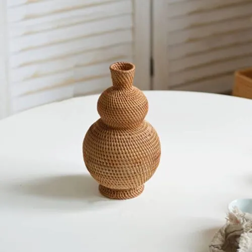 Geflochtene Rattanvase Geflochtene Rattanvase