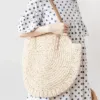 Geflochtene Strandtasche in Naturbeige Geflochtene Strandtasche in Naturbeige