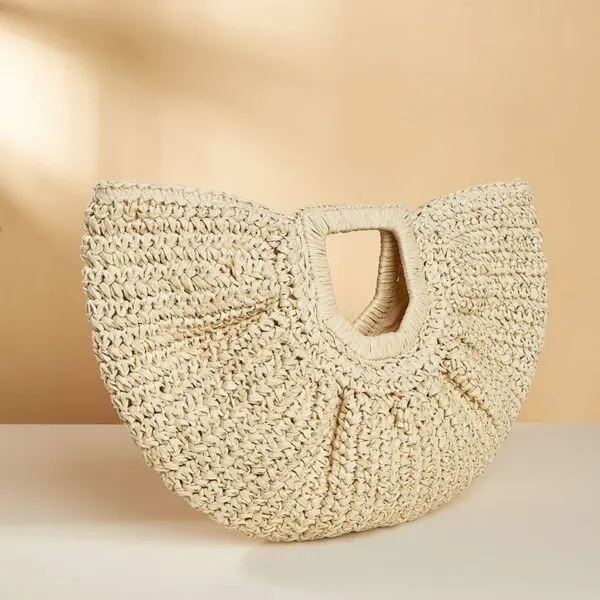 Geflochtene Stroh Strandtasche für Damen Geflochtene Stroh Strandtasche für Damen