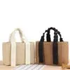 Geflochtene Strohtasche für Damen Geflochtene Strohtasche für Damen
