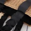 Geflochtene Strohtasche für Damen Geflochtene Strohtasche für Damen