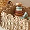 Geflochtener Rattan-Aufbewahrungskorb Geflochtener Rattan-Aufbewahrungskorb