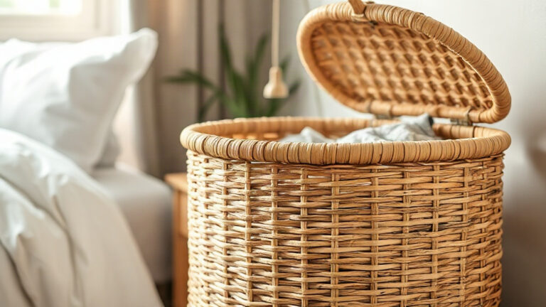 Geflochtener Wäschekorb aus Rattan mit Deckel: Volumen, Stabilität und Geruchsneutrales Aufbewahren