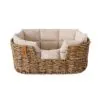 Gemütlicher Hunde-Korb aus Naturrattan Gemütlicher Hunde-Korb aus Naturrattan