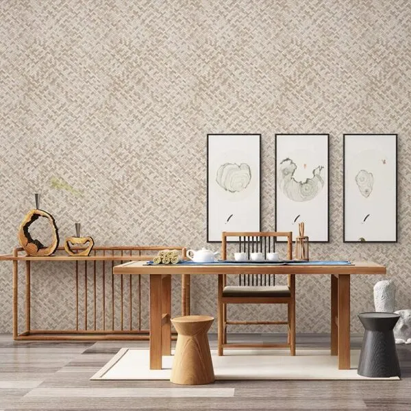Geometrisches Bambus-Wandbild Geometrisches Bambus-Wandbild