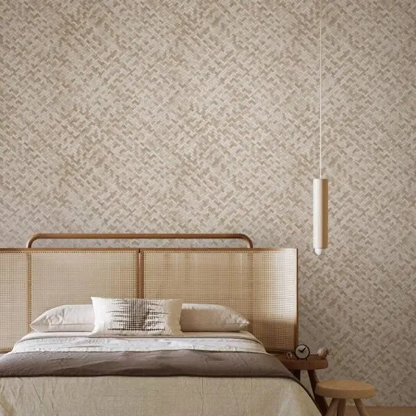 Geometrisches Bambus-Wandbild Geometrisches Bambus-Wandbild