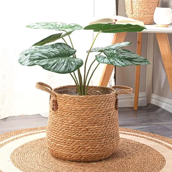 Geräumiger Rattan Pflanzkorb Geräumiger Rattan Pflanzkorb