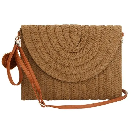 Gewebte Handtasche im Quadrat-Design Gewebte Handtasche im Quadrat-Design