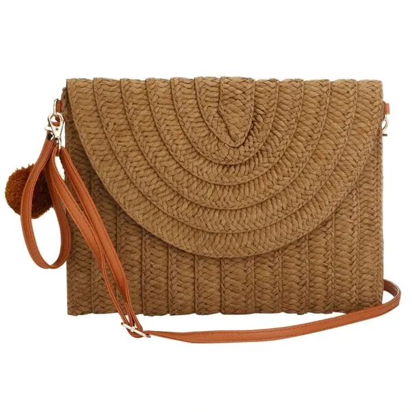 Gewebte Handtasche im Quadrat-Design Gewebte Handtasche im Quadrat-Design