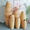 Große Naturvase aus Bambus Große Naturvase aus Bambus