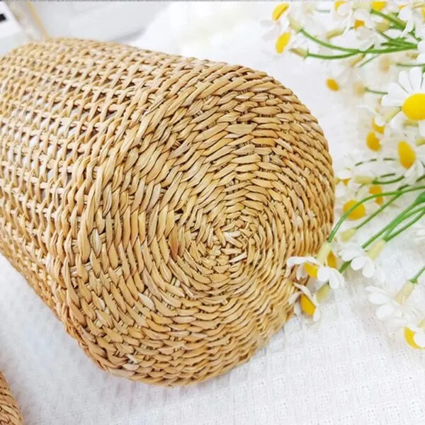 Große Weidenvase mit Glaseinsatz Große Weidenvase mit Glaseinsatz