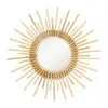 Großer Sonnenspiegel aus Rattan Großer Sonnenspiegel aus Rattan