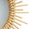 Großer Sonnenspiegel aus Rattan Großer Sonnenspiegel aus Rattan