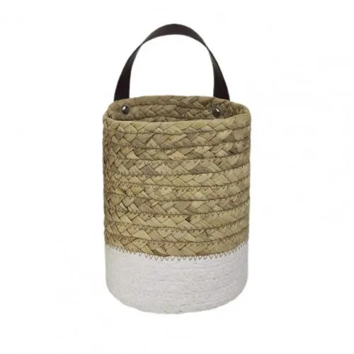 Hängekorb aus Rattan für Pflanzen Hängekorb aus Rattan für Pflanzen