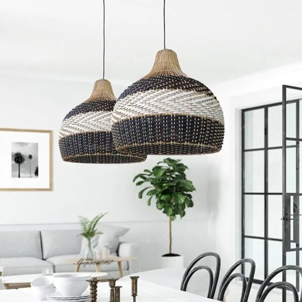 Hängelampe aus Rattan im chinesischen Stil Hängelampe aus Rattan im chinesischen Stil