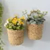 Hängevase aus Rattan Hängevase aus Rattan