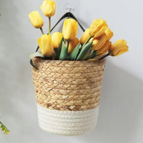Hängevase aus Rattan Hängevase aus Rattan