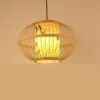 Handgefertigte Bambus-Rattan-Deckenleuchte im kreativen Design Handgefertigte Bambus-Rattan-Deckenleuchte im kreativen Design