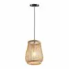 Handgefertigte Pendelleuchte im chinesischen Stil mit Rattan-Optik Handgefertigte Pendelleuchte im chinesischen Stil mit Rattan-Optik
