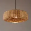 Handgefertigte Retro-Hängelampe aus Rattan im chinesischen Stil Handgefertigte Retro-Hängelampe aus Rattan im chinesischen Stil