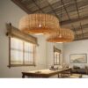 Handgefertigte Retro-Hängelampe aus Rattan im chinesischen Stil Handgefertigte Retro-Hängelampe aus Rattan im chinesischen Stil