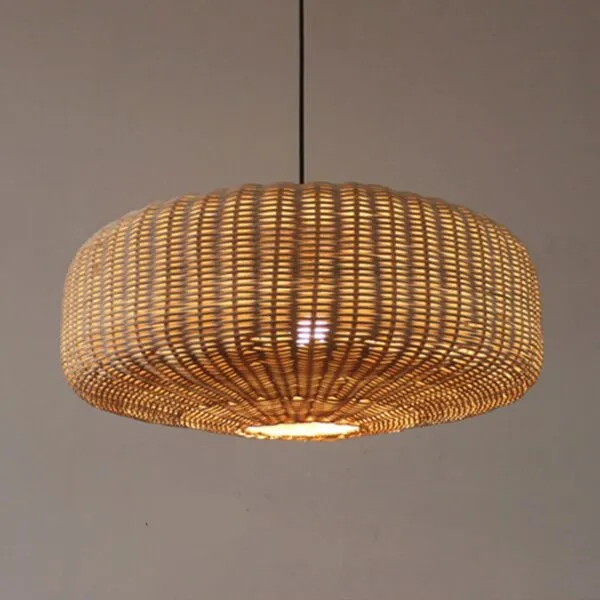 Handgefertigte Retro-Hängelampe aus Rattan im chinesischen Stil Handgefertigte Retro-Hängelampe aus Rattan im chinesischen Stil