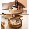 Handgeflochtene Rattan-Tabletts im Nordischen Stil Handgeflochtene Rattan-Tabletts im Nordischen Stil
