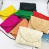 Handgeflochtene Stroh-Clutch für Damen Handgeflochtene Stroh-Clutch für Damen