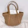 Handgeflochtene Strohtasche für Damen Handgeflochtene Strohtasche für Damen