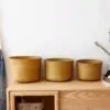 Handgeflochtener Aufbewahrungskorb aus Rattan Handgeflochtener Aufbewahrungskorb aus Rattan