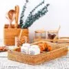 Handgeflochtener Aufbewahrungskorb aus Rattan Handgeflochtener Aufbewahrungskorb aus Rattan