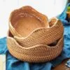 Handgeflochtener Aufbewahrungskorb aus Rattan Handgeflochtener Aufbewahrungskorb aus Rattan