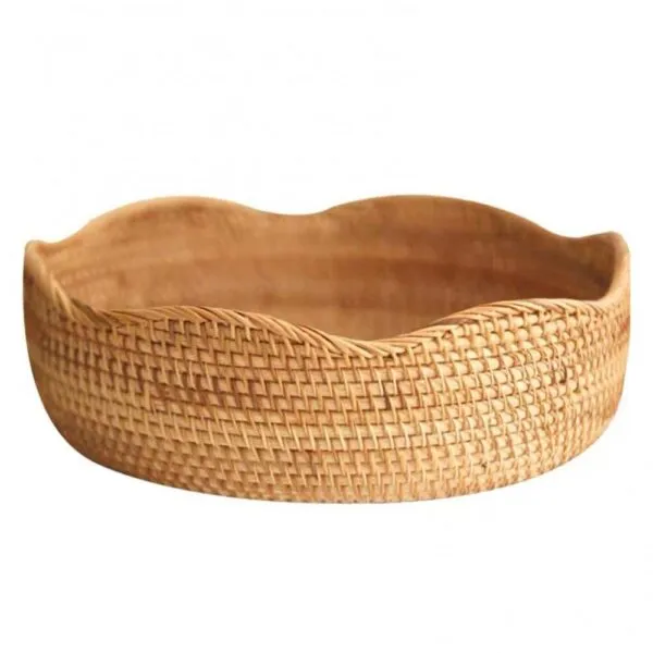 Handgeflochtener Aufbewahrungskorb aus Rattan Handgeflochtener Aufbewahrungskorb aus Rattan