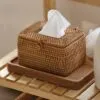 Handgeflochtener Bambus-Taschentuchbox Handgeflochtener Bambus-Taschentuchbox