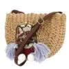 Handgeflochtener Korb mit Katzenmotiv Handgeflochtener Korb mit Katzenmotiv